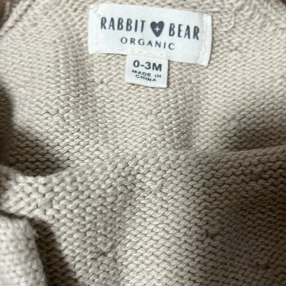 Rabbit + Bear Organic Knit Romper | 0–3 Months